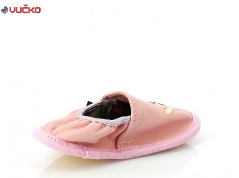 OTROŠKI COPATI VUČKO MINI PASTELNO ROZA