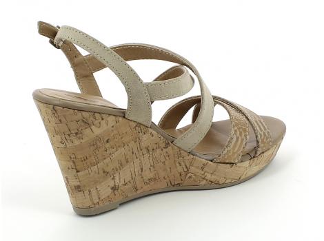 ŽENSKI SANDALI TAMARIS 1/1-28343/28 NATURE/GOLD