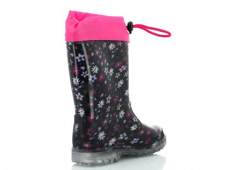 OTROŠKI GUMI ŠKORNJI Z LUČKAMI W.S.C. 268 FLOWERS